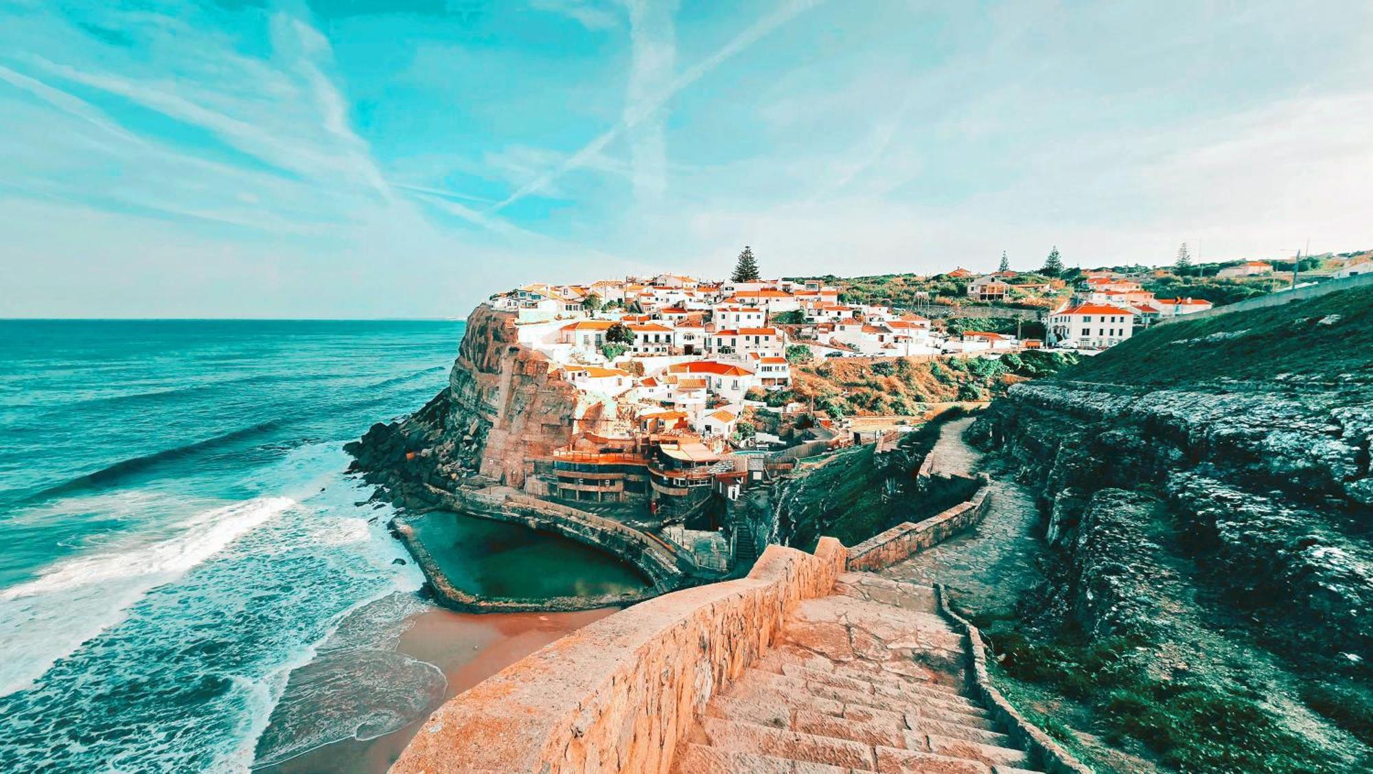 Um Lugar Ao Sol Beach House Azenhas Do Mar Sintra Bagian luar foto